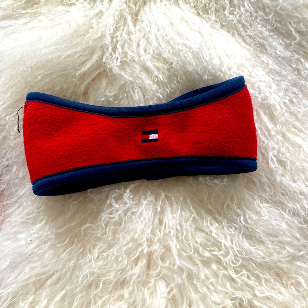 Pristine yet rare vintage Tommy Hilfiger men’s Winter fleece reversible headband